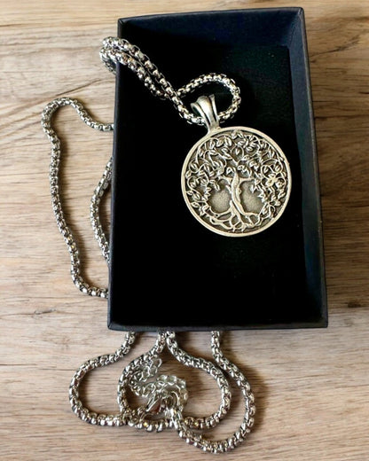 Amulet Drveta Života s Mogućnošću Graviranja - ogrlica "Vitalnost Prirode", personalizacija