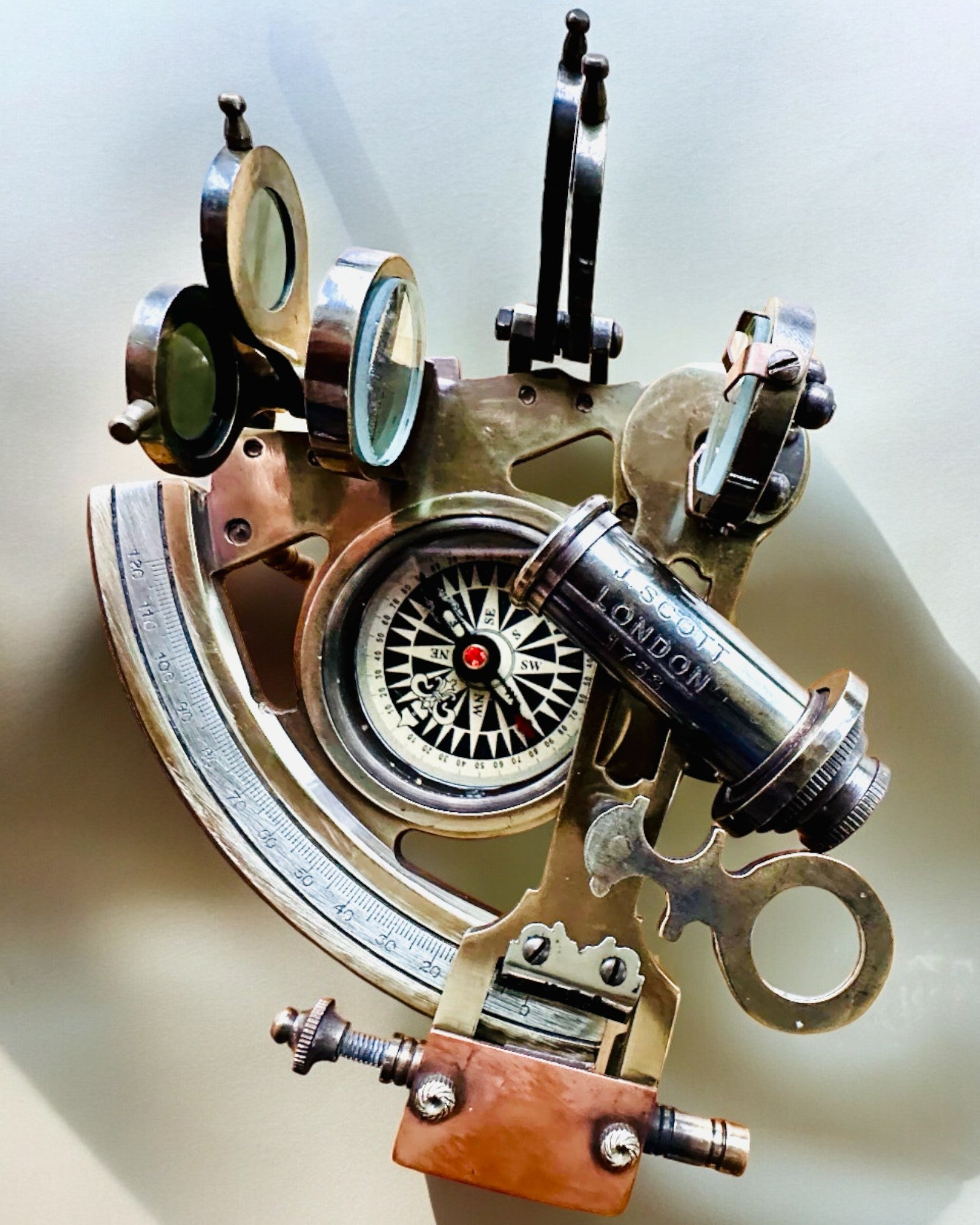 Sextant Premium with Antique Compass - personalization option with engraving