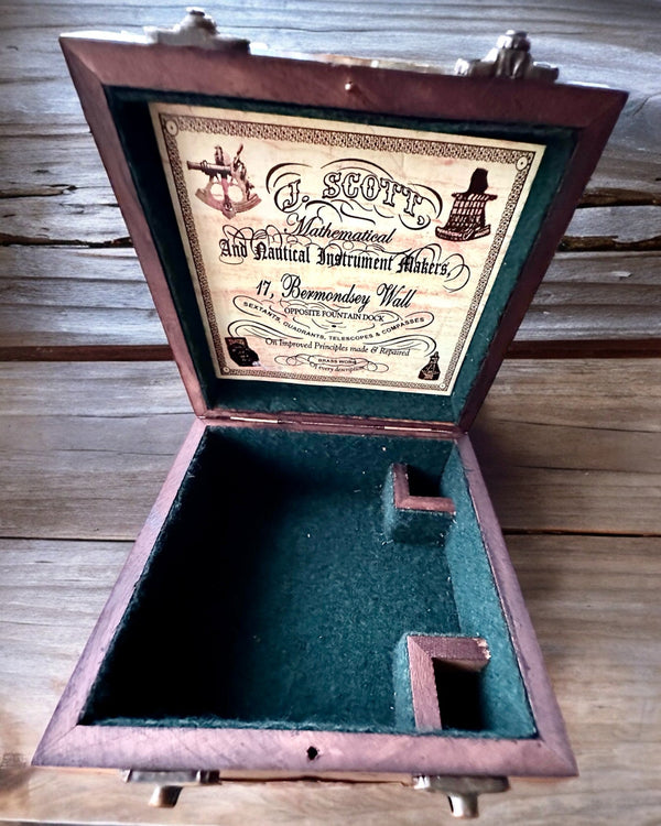 Large Wooden Box for Premium Sextant "Mariner's Legacy" with Engraving Possibility