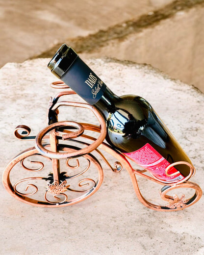 Bicycle Wine Rack "WineCycle" - personalization option with engraving for a gift