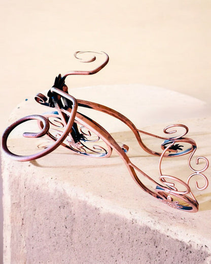 Bicycle Wine Rack "WineCycle" - personalization option with engraving for a gift