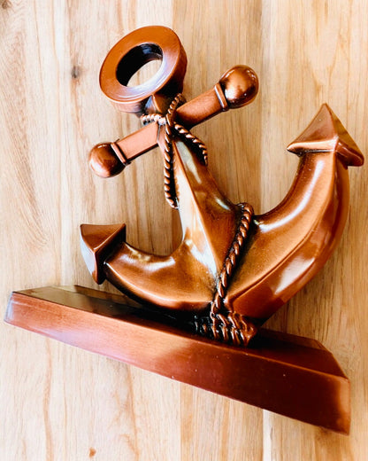 Decorative Anchor made of Aluminum - Elegant Decoration with Engraving Option - 3 Color Variants