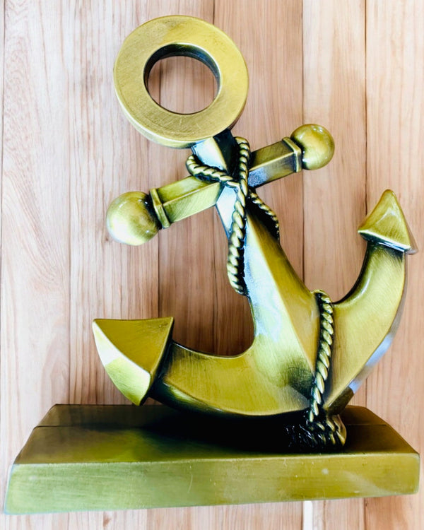 Decorative Aluminum Anchor - Elegant Decoration with Engraving Possibility - 3 Color Variants