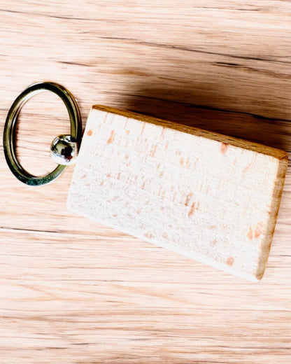 Wooden Keychain with Personalization Engraving Option – Perfect for a Gift