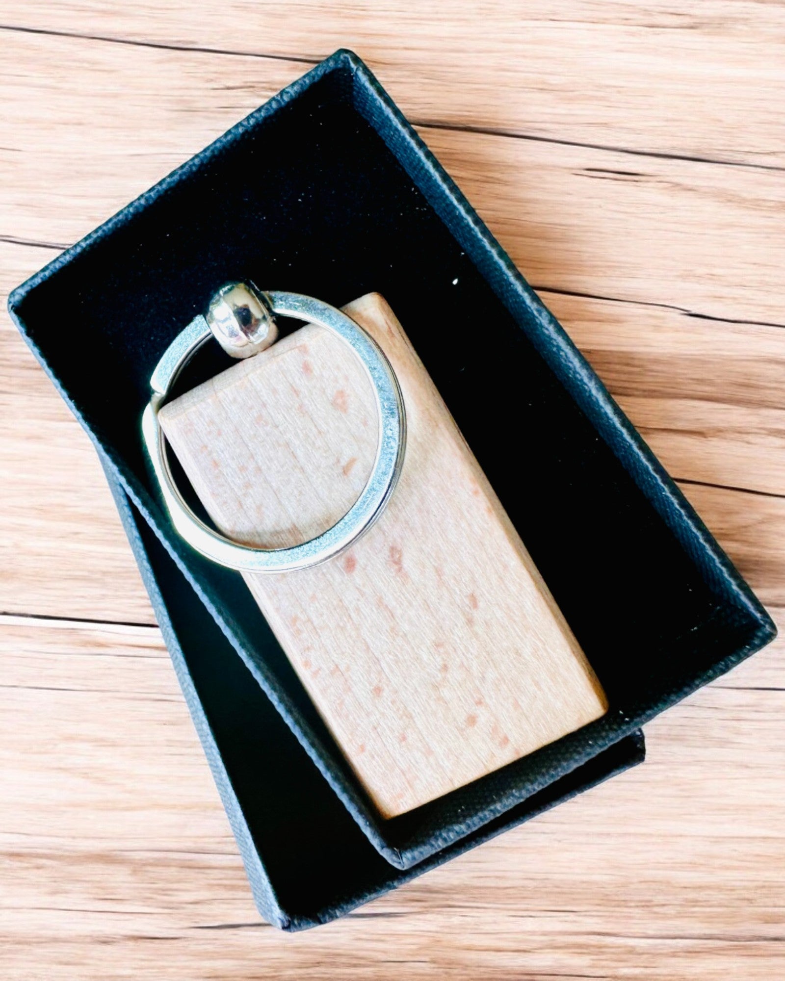 Wooden Keychain with Personalization Engraving Option – Perfect for a Gift