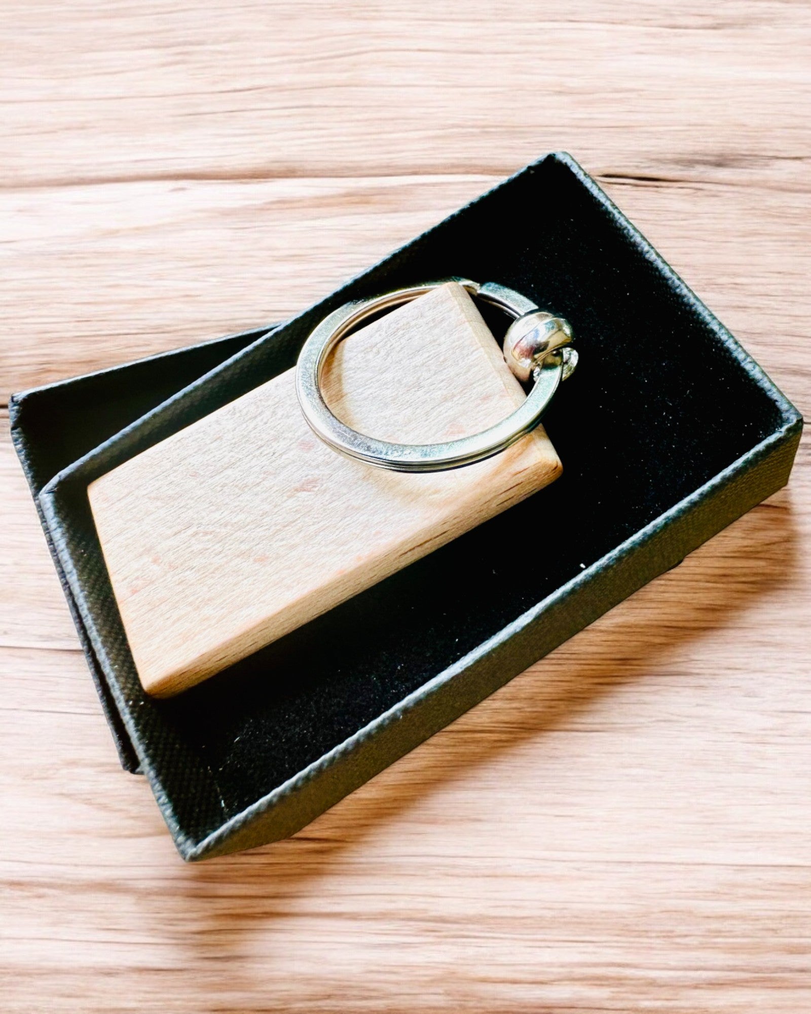 Wooden Keychain with Personalization Engraving Option – Perfect for a Gift