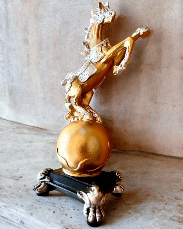 Elegant "Golden Steed" Statuette - with the possibility of engraving as a gift