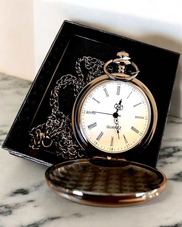 Elegant pocket watch "Verb" with engraving option for a gift