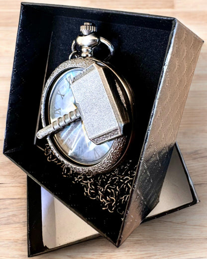 Time Hammer - Pocket Watch, personalization option with engraving for a gift