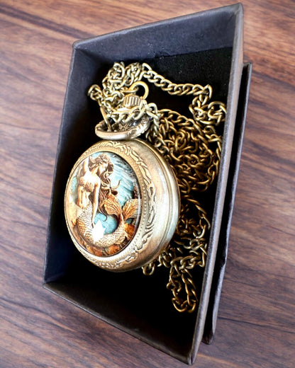 Pocket Watch "Syrena Tajemnic", personalization option with engraving for a gift