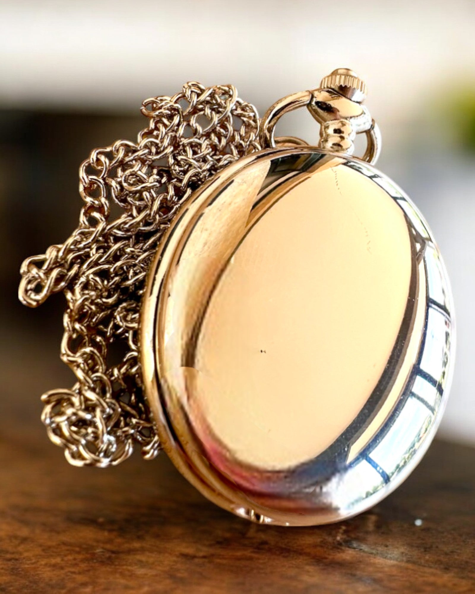 Elegant Pocket Watch "Timeless Classic", silver color, personalization option with engraving for a gift