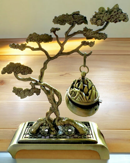 Elegants Metāla Turētājs Vīraku Bonsai - iespēja personalizēt ar gravējumu dāvanai