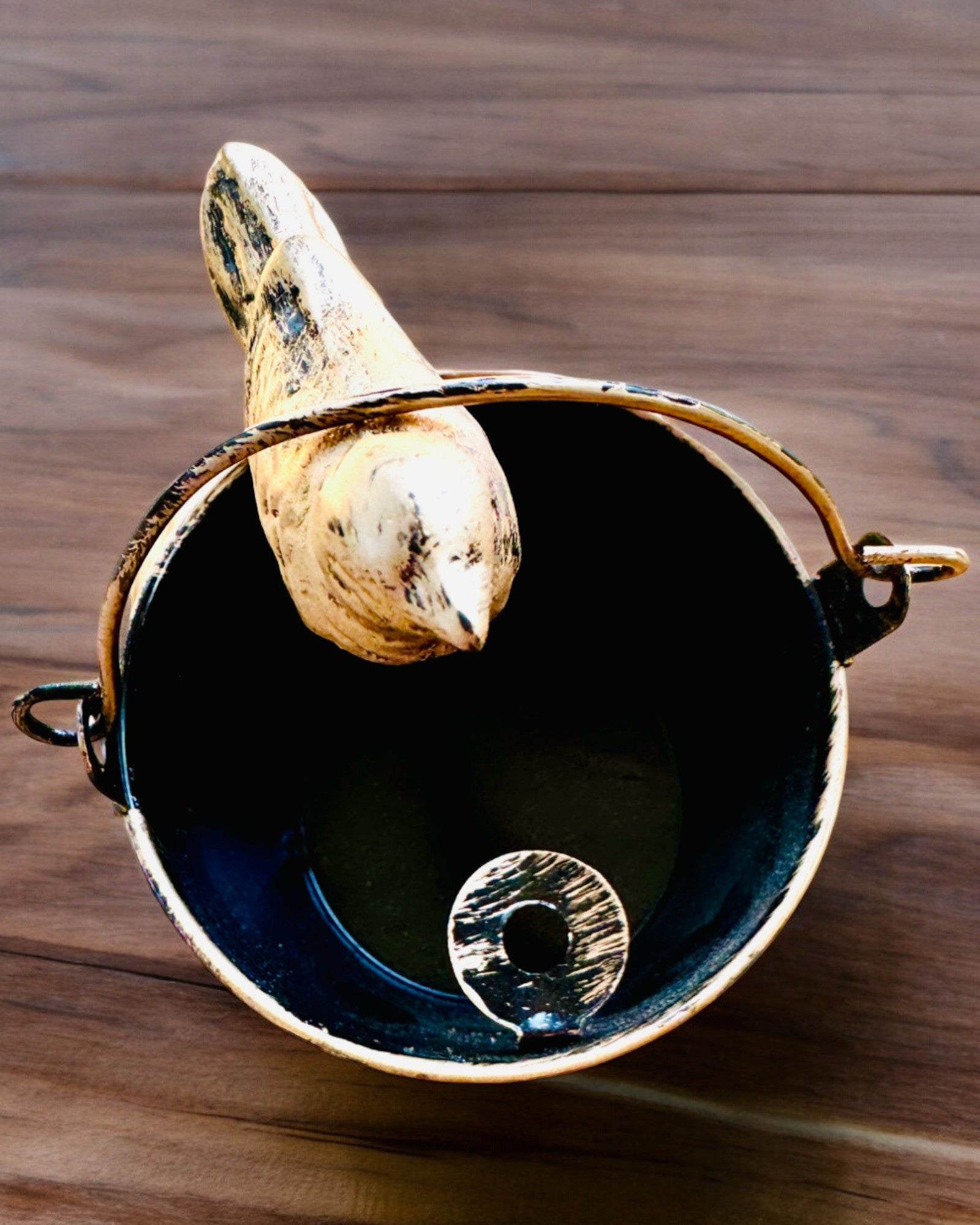 Stylish Metal Ashtray "Rustic Charm" 19-23 cm in height, 8 variants to choose from, engraving on request