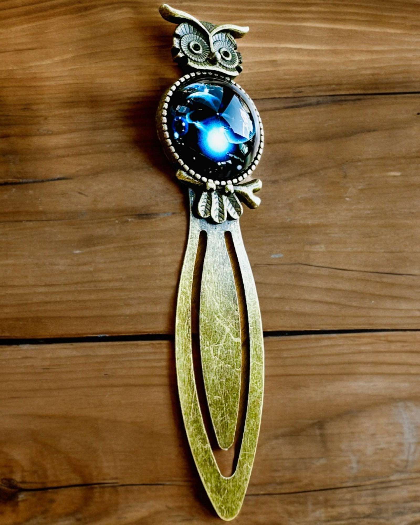 Bookmark "Owl with Constellations" - 12 variants to choose from, personalization with engraving