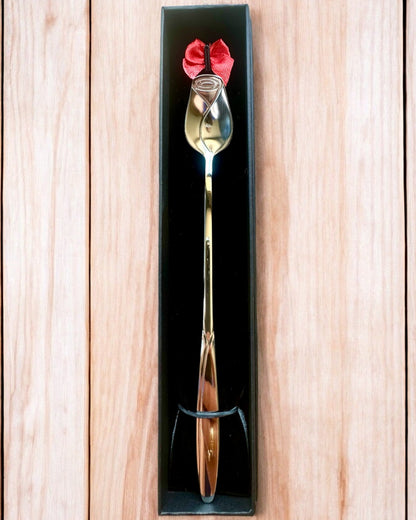 Personalized Rose Spoon with Engraving Option for a Gift - 3 Color Variants to Choose From