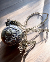 Pocket watch "Locomotive of Time" with engraving, as a gift, train motif