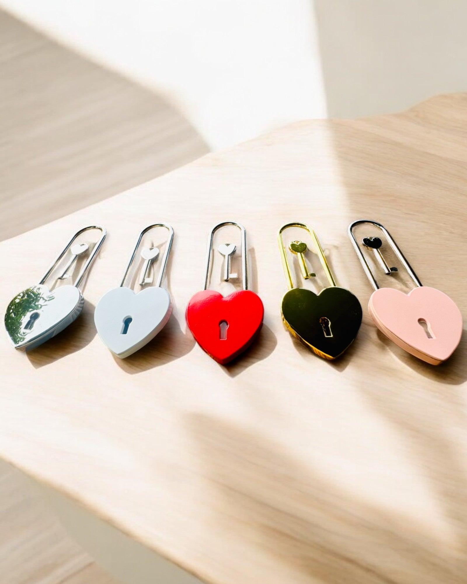 Magic Love Padlocks with Engraving Option for a Gift, 5 Color Variants to Choose From