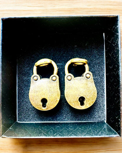 Miniature Love Locks - Set of 2 Engraved Retro Locks, personalization for a gift