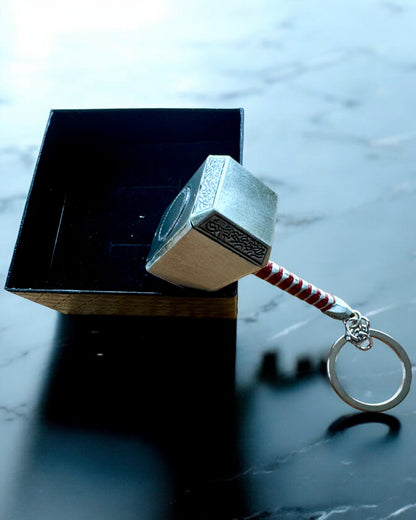 Thor's Hammer - Power Keychain, personalization option with engraving for a gift