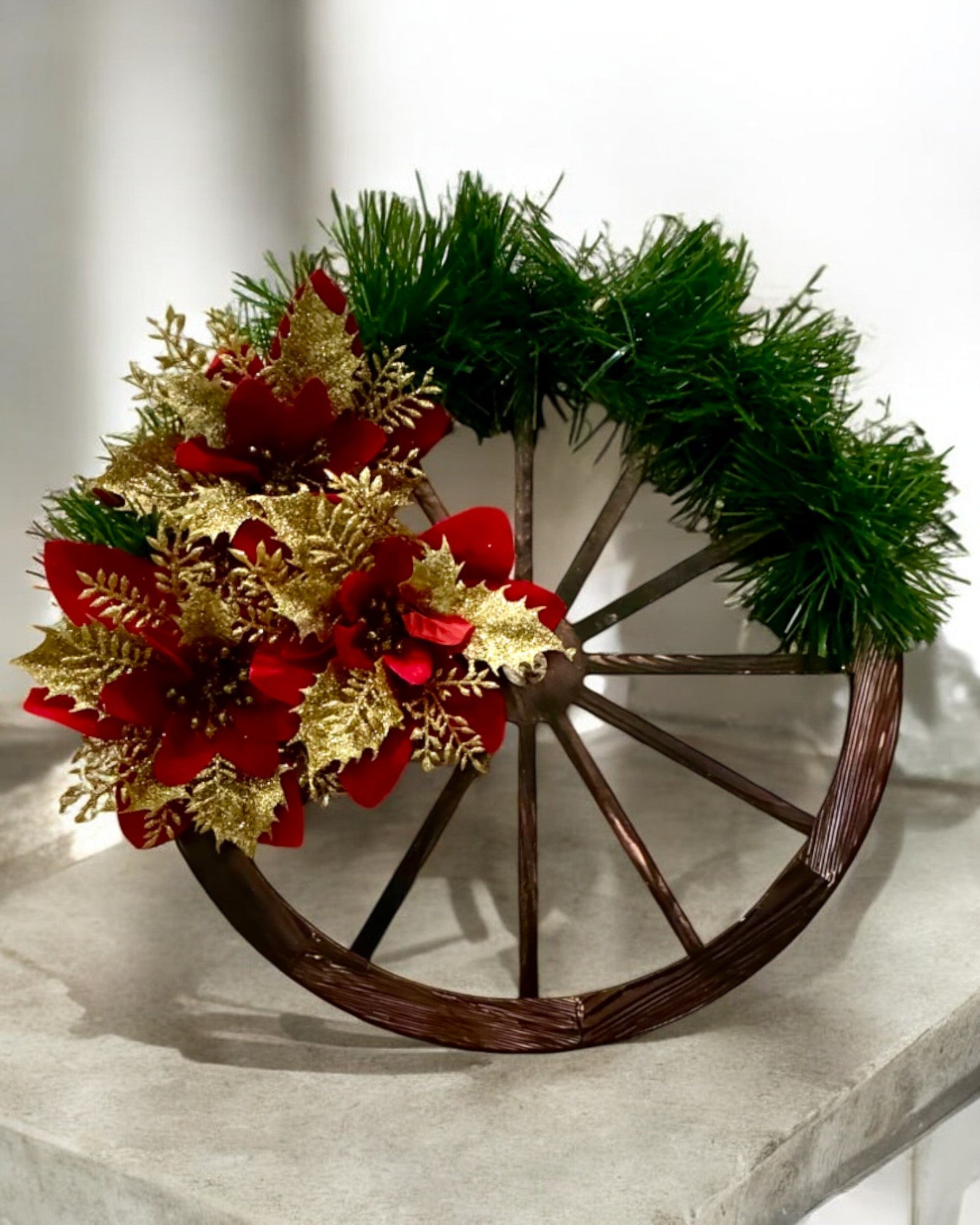 Set of 3 Decorative Christmas Wheels "Joyful Star" - personalization option with engraving for a gift