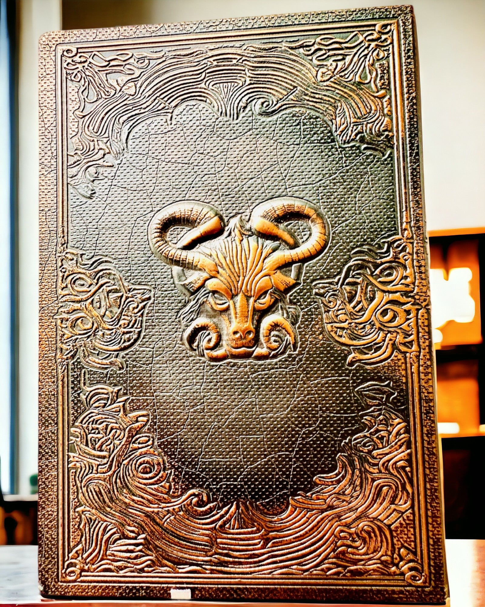 Magical Notebook, "Divine Bull" notebook - Elegant and Unique Stationery, personalization with engraving