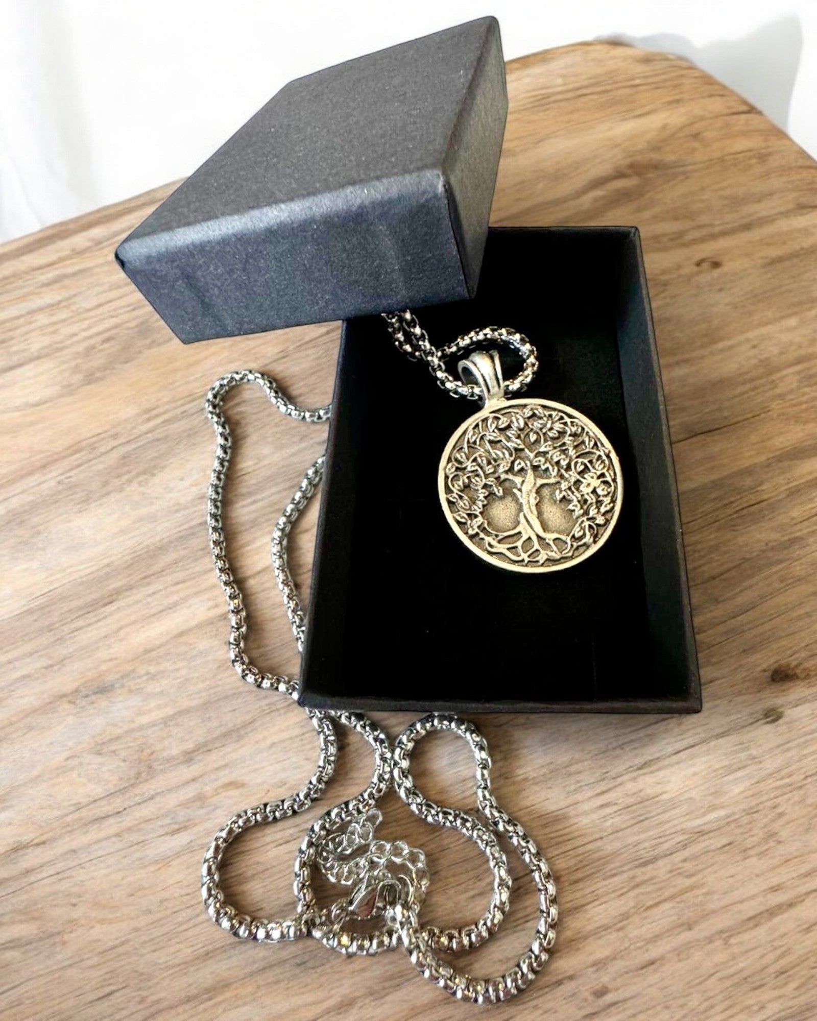 Amulet Drveta Života s Mogućnošću Graviranja - ogrlica "Vitalnost Prirode", personalizacija