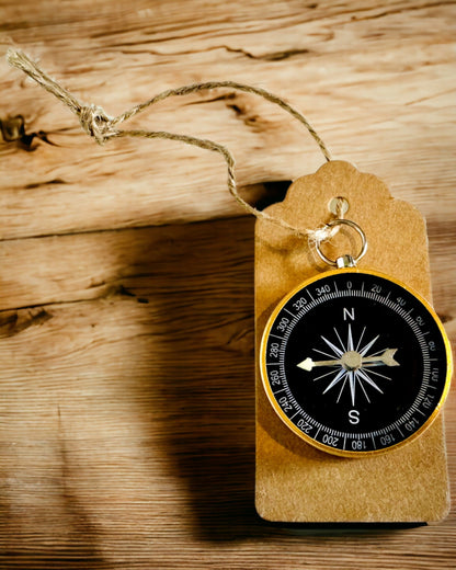 Compact Navigation Compass with Metal Finish – An Essential for Every Traveler, with engraving