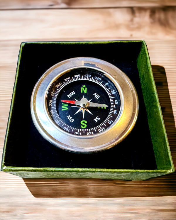 Stainless Steel Camping Compass - Waterproof and Customizable