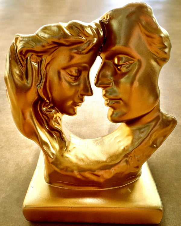 Figurine "Golden Connection" - 13.5 cm high, Decorative with Engraving Option