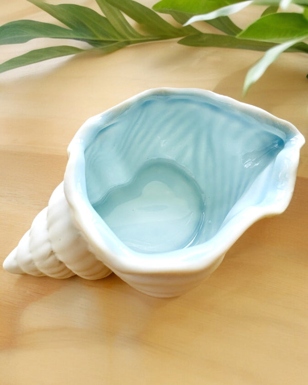 Ceramic Bowl "Sea Shell" - as a gift, personalized with engraving