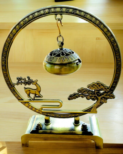 Elegant Metal Incense Holder "Great Calm" - personalization option with engraving