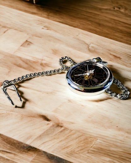 Vintage Pocket Watch with Engraving Option