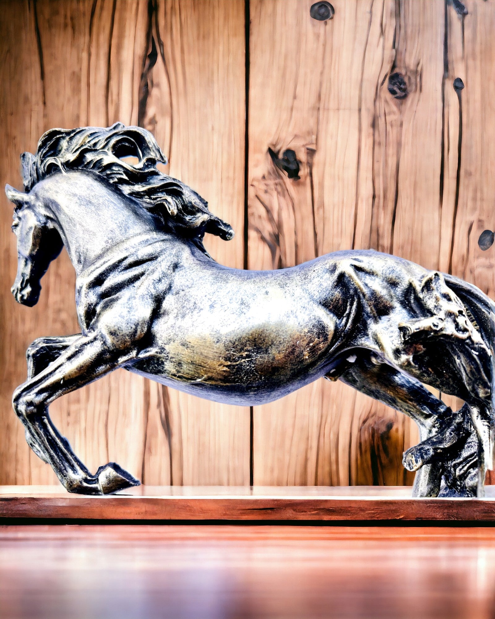 Noblesse - Figure, Horse in Motion Statue - personalization option with engraving for a gift