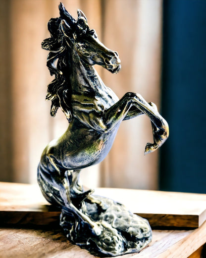 Noblesse - Figure, Horse in Motion Statue - personalization option with engraving for a gift