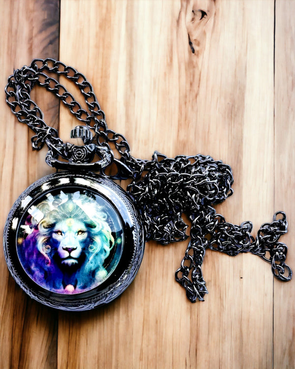 "Majesty Lion" Pocket Watch with Engraving Possibility