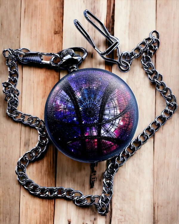 Pocket Watch "Galactic Vision" with Engraving Possibility, personalized gift