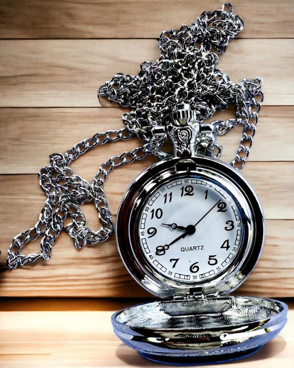 Mystic Fox Pocket Watch with Engraving Possibility