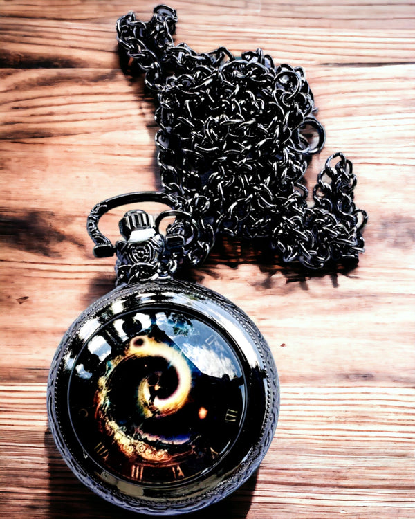 "Galactic Eye" Pocket Watch personalized with engraving