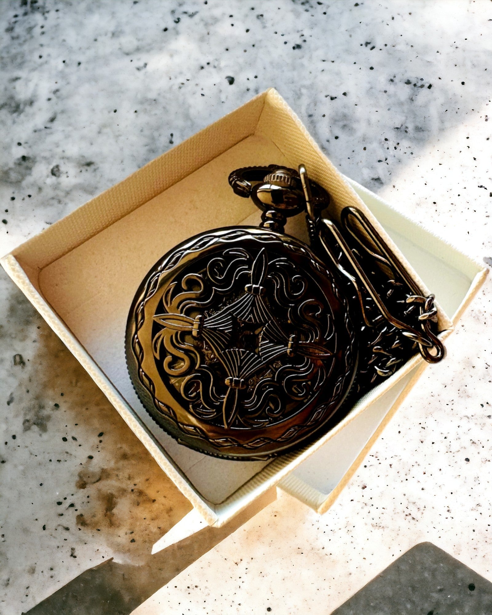 Pocket Watch "Masters of Time" - Premium Edition with Engraving Option