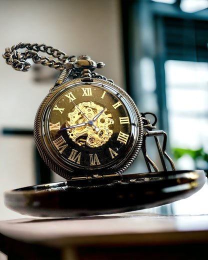 Pocket Watch "Masters of Time" - Premium Edition with Engraving Option