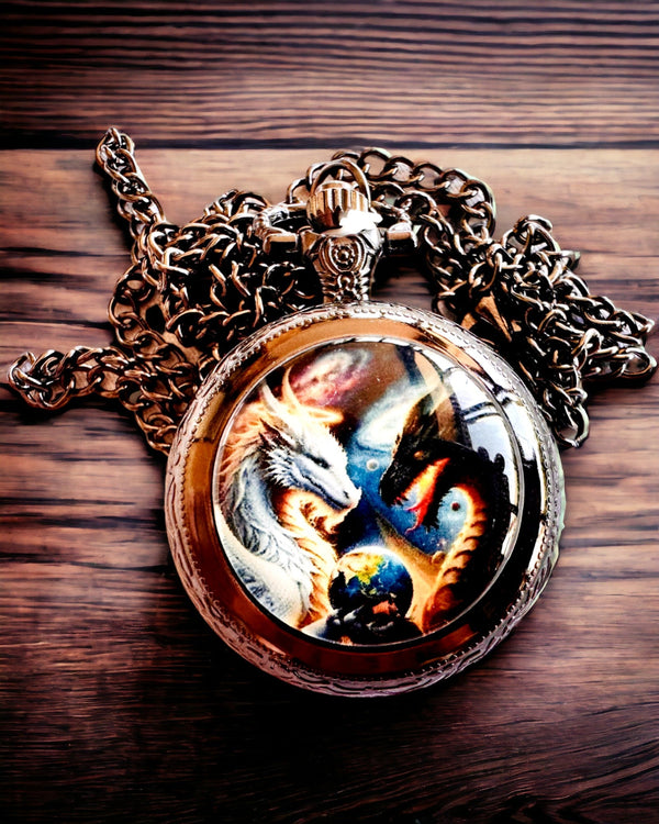 "Legendary Universe" Quartz Pocket Watch with Engraving Option