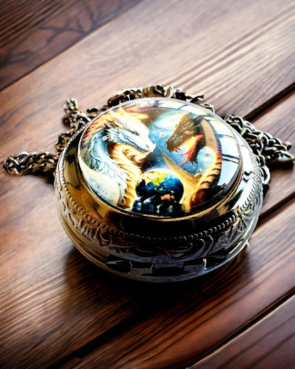 Pocket Quartz Watch "Legendary Universe" with Engraving Option