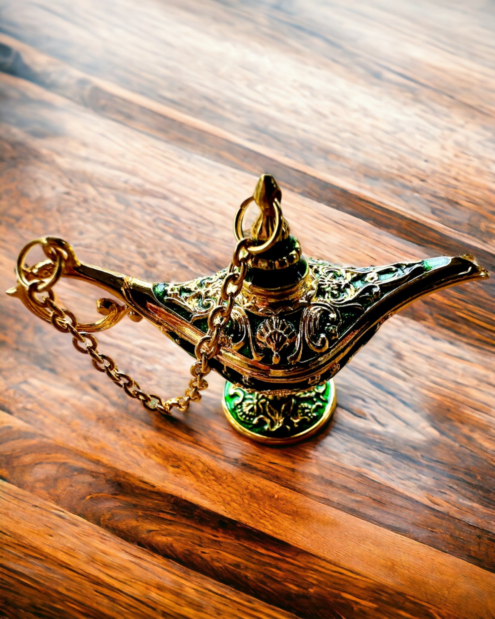 Little 4 cm Aladdin's Magic Lamp, keychain, 6 color variants - Enchanted Memories, personalization with engraving