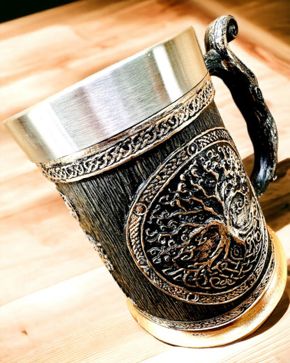 Nordic Cup Tree of Life - Masterful Craftsmanship, 600 ml, personalization option with engraving