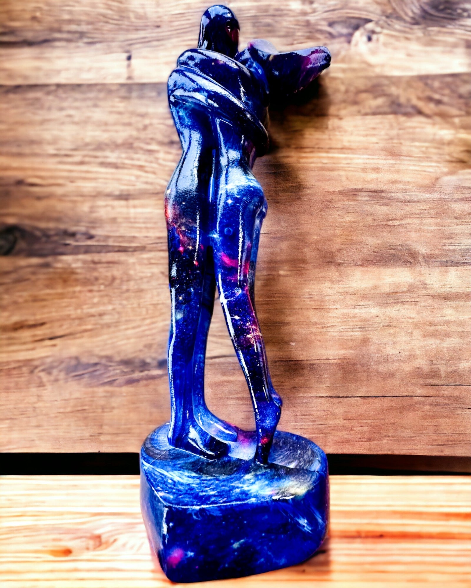 Cosmic Embrace - Resin Figurine with Engraving Option