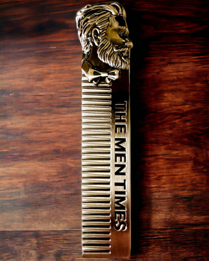 GroomMaster - Elegant Metal Comb with Engraving, personalization with engraving