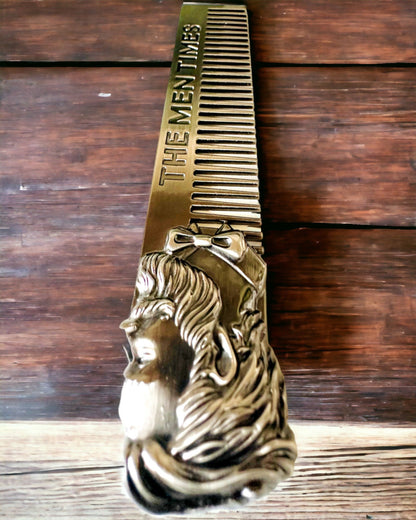 GroomMaster - Elegant Metal Comb with Engraving, personalization with engraving