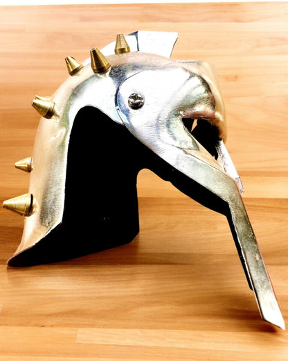 "Sparta" Knight's Gladiator Mask - personalization option with engraving