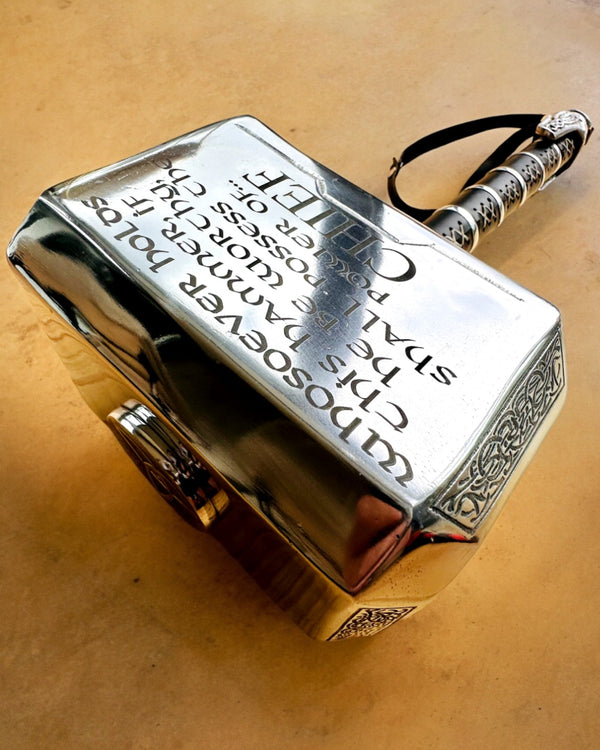 Thor's Hammer "Chief" - Handcrafted Artisan Hammer, personalized with engraving for a gift