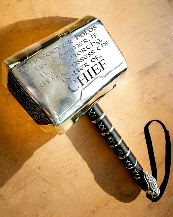 Thor's Hammer "Chief" - Handcrafted Artisan Hammer, personalized with engraving for a gift